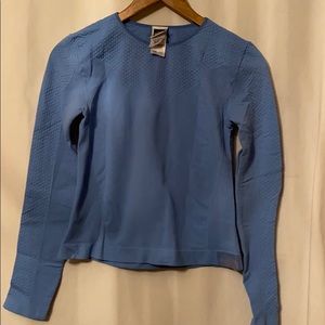 North face yoga top blue